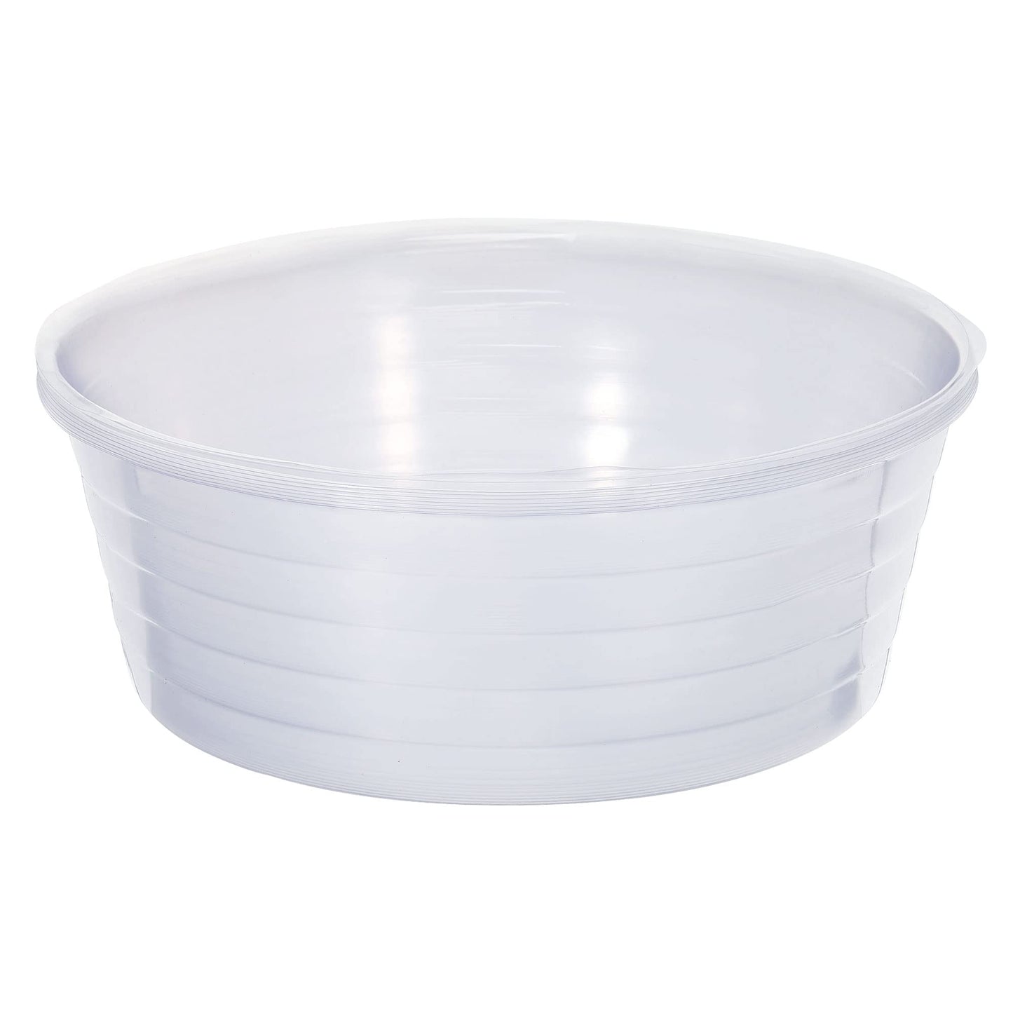 MECCANIXITY Plant Pot Saucer 12 Inch Plastic Round Flower Drip Tray for Indoor Outdoor, Clear Pack of 10