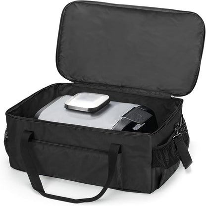 Gawinco Carry Bag for Ninja Pizza Oven OO100 Series, Water-Resistant Padded Carrying Case with Multi-Pockets and Shoulder Straps, Black
