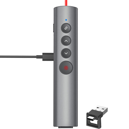 Rechargeable Hyperlink Presentation Clickers for PowerPoint, USB-C/A Presentations Power Point Remote Clicker, Wireless Presenter Remote for Computer/Mac/PPT/Google Slide Advancer