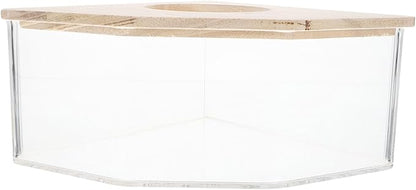 Beavorty Pet Sand Bath Hamster Dust Bath Small Bathtub for Chinchilla Easy Observation