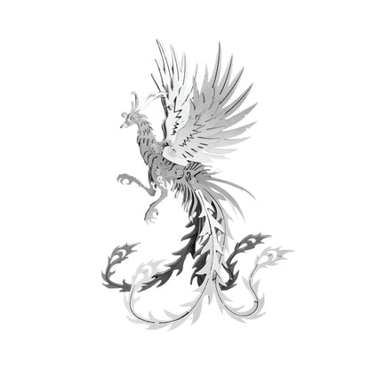 3D Metal Model Kits, Mechanical Undead Bird 3D Metal Puzzle,Steel Mythology Animal Series DIY Brain Teasers Simple 3D Puzzles Home Decor Art Craft Gifts Toys for Adult
