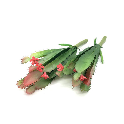 EBUYOM 2 PCS Mini Artificial Succulents Plants Unpotted Faux Cactus Fake Succulent Bouquet Arrangements Faux Plants DIY for Garden Decor Home Decoration Greenery Set (Mini Cactus)