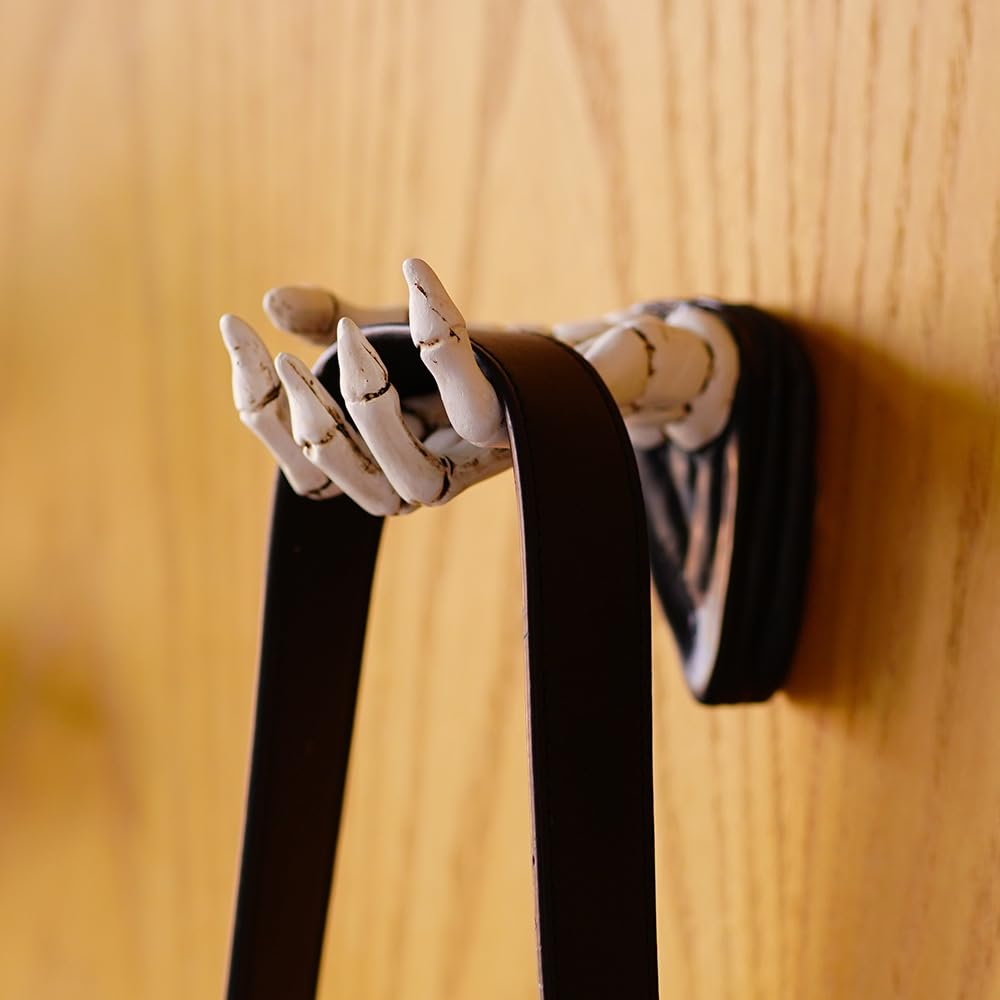 JARPSIRY Halloween Skeleton Hand Ring Holder Wall Mounted Key Holder Organizer Multifunctional Wall Hooks for Hanging Keys Jewelry Bracelet Gothic Home Decor for Entryway Bedroom