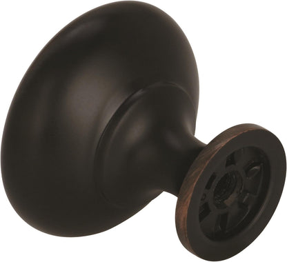 Amerock | Cabinet Knob | Oil Rubbed Bronze | 1-1/4 inch (32 mm) Diameter | Edona | 10 Pack | Drawer Knob | Cabinet Hardware