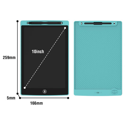 [2 Pack] [TIQUS] 10 Inch LCD Writing Tablet Pad Ewriter Electronic Board and MeMO Notes for and Adults at Home School and Office Thick Stylus Light Blue
