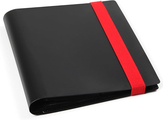 GEAoffice Card Binder 4 Pocket - Small Trading Card Collection Album Folder - 160 Side Loading Pocket Binder for TCG, MTG, Sports&Game Cards - Gifts for Card Collector Boys (Black)