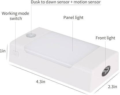 4-in-1 LED Night Light Emergency Backup Light, Motion Sensor, Dusk-to-Dawn Sensor, Rechargeable Battery Operated 5000K Daylight White, LED Flash Light for Home, Power Failure, Hurricane