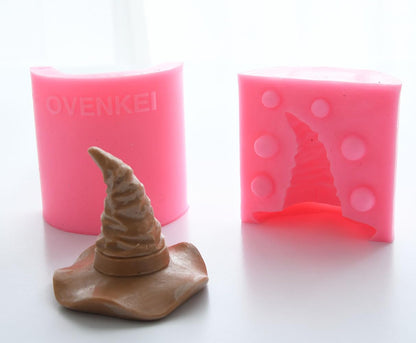 Silicone Halloween Witch Hat Chocolate Mold - Cupcake Topper