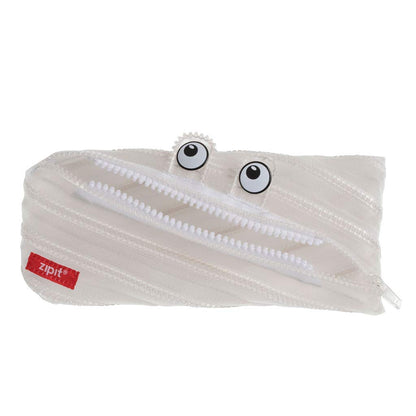 ZIPIT Monster Clear Pencil Case for Kids, Fun Zipper Pouch for Boys Girls and Teens, Transparent Stationery Bag for School