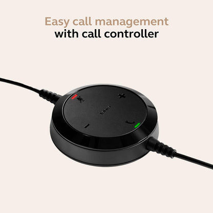 Jabra Evolve 20 Wired Headset (2025 Edition) - Dual-Ear Set for Office and Work from Home - Call Control - All Platforms - USB-C/A Connectivity - Black