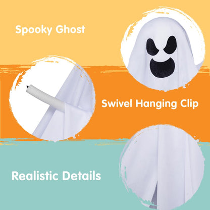 JOYIN 3 PCS Halloween Party Decorations 27.5" Hanging Ghosts, Cute Flying Ghosts for Front Yard Patio Lawn Garden Party Décor and Holiday Decorations