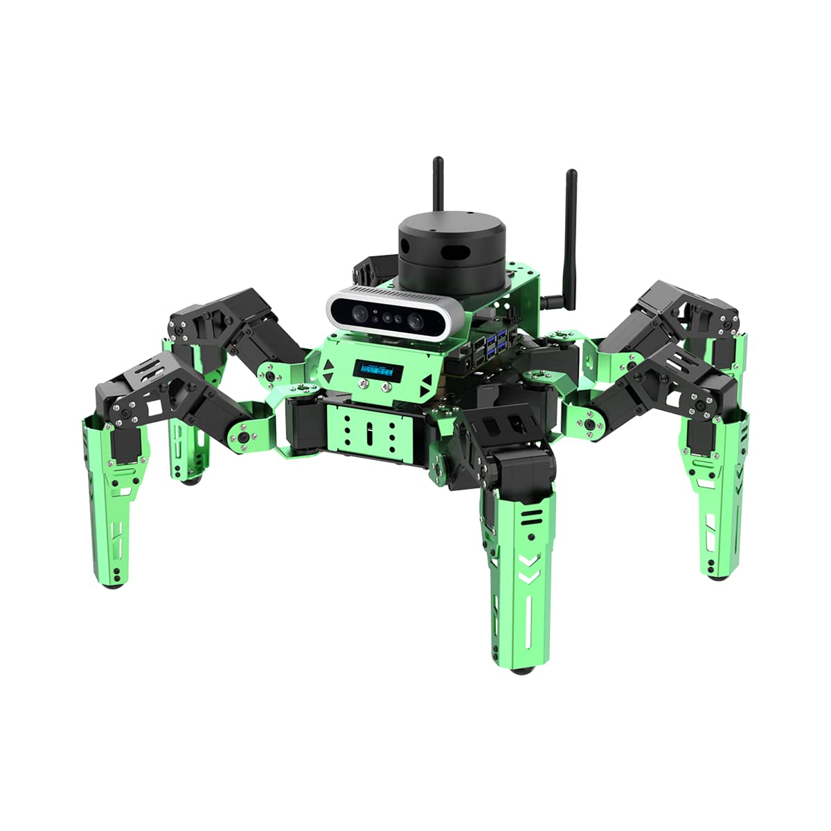 Hiwonder JetHexa Hexapod Robot Kit for Jetson Nano 3D Depth Camera, G4 Lidar and Lidar Mapping Navigation ROS AI Robot Kit (Advanced Kit)