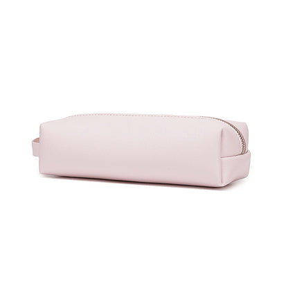 YONBEN Pencil Case Soft School Pencil Pouch Bag for Easy Carry Stylish and Durable (Pink,Faux leather)