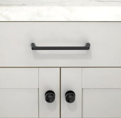 Asimerdeco 10 Pack Matte Black Round Kitchen Cabinet Knobs and Drawer Knobs