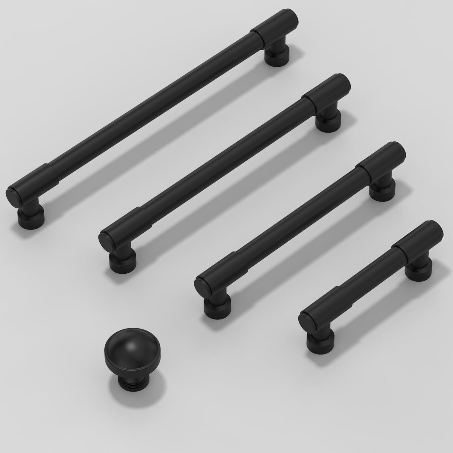 Talentedeco 10 Pack Matte Black Cabinet Pulls 7.5 Inch(192mm) Kitchen Cabinet Handles Cabinet Hardware for Drawer Pulls