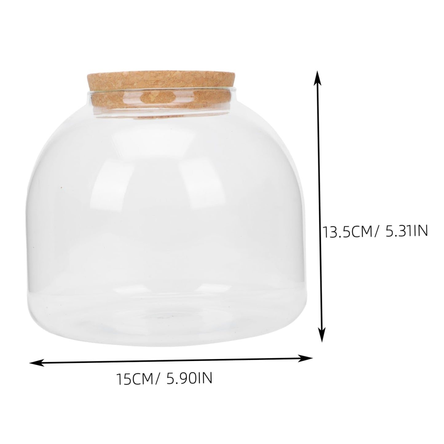 HYTROVE Micro Landscape Bottle Terrarium for Plants Creative DIY Desk Decor Simple Glass Ecological Bottle Lid for Indoor Gardening and Home Decoration