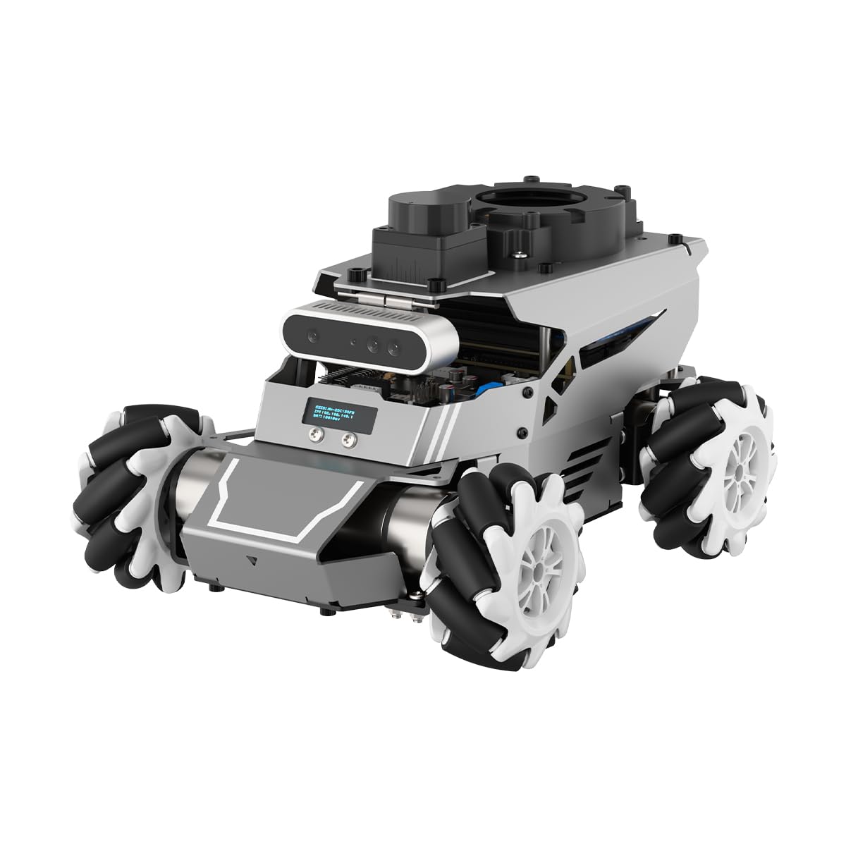 HIWONDER ROS2 Robot Car for Jetson RPi Gemini ChatGPT Large AI Models Depth Camera SLAM Mapping Autonomous Driving Programming Education 3-in-1 Chassis Car, ROSOrin Ultimate Kit & Jetson Orin NX 8G