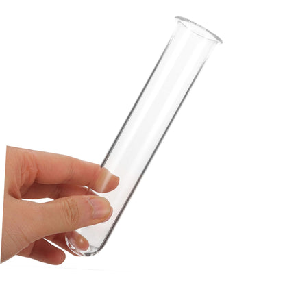 JEWEDECO 5pcs Glass Test Tubes for Plant Propagation Vase Hydroponic Floral Water Tubes Glass 2.5x3x15cm Small Terrarium Plants Home Décor