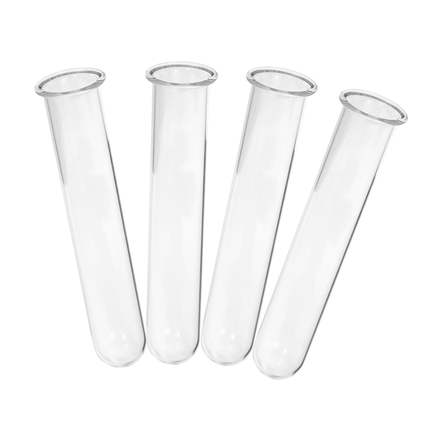 Kisangel 4pcs Glass Hydroponic Test Tube Vases for Indoor Plants Elegant Propagation Station for Home and Office Decor Small Terrarium Flower Holders for Fresh Greenery Display