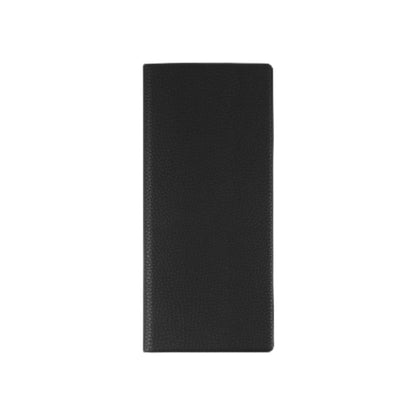 Fenice Long Classic Cover Holder Wallet Case for Travel Essential RFID Blocking Vegan Leather Waterproof (BLACK)