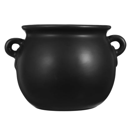 Cabilock Ceramic Witch Cauldron Bowl Halloween Candy Bucket for Treats Snack Serving Tray Decorative Dish for Parties and Festivities