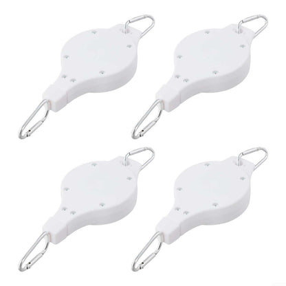 Set of 4 Adjustable Hanging Hooks for Plant Display Perfect for Gardens, Porches, and Home Interiors