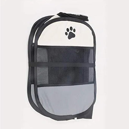 Pet Cat Playpen for Indoor Cats Enclosed, Portable Foldable Dog Playpen Outdoor with Zipper Top Cover Door for Dogs, Cats, Small Animals