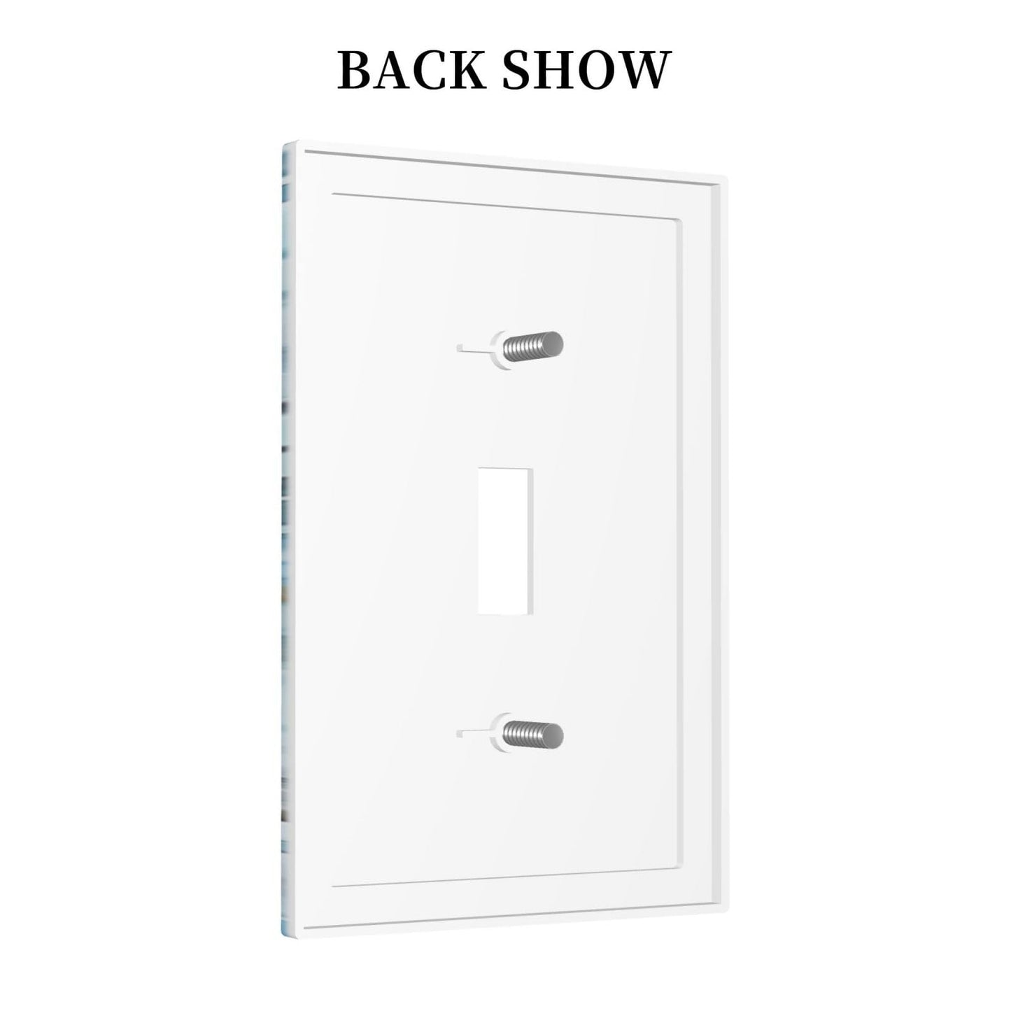OILbiexn Decorative Light Switch Cover Blue Sea Animal Sea Turtle Seaweed Ocean Plant 1 Gang Wallplates Single Toggle Outlet Covers Switch Plate Electrical Faceplate for Bathroom Bedroom Decor
