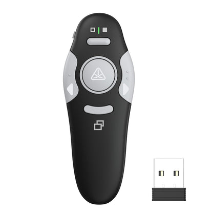 QUI 2 Pack Wireless Presenter PowerPoint Clicker, RF 2.4GHz USB Presentation Clicker for Google Slides, Keynote, Mac, Windows
