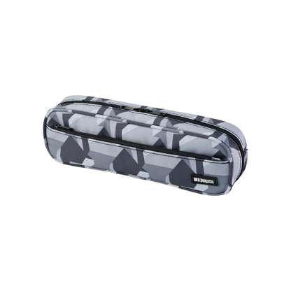 LIHIT LAB Large Capacity Zipper Long Pencil Case For School Office College, Big Capacity Pencil Bag Holder Adults Teen Boys Girls, Travel Cosmetics Storage, Ice Gray Camo (A7552-135)