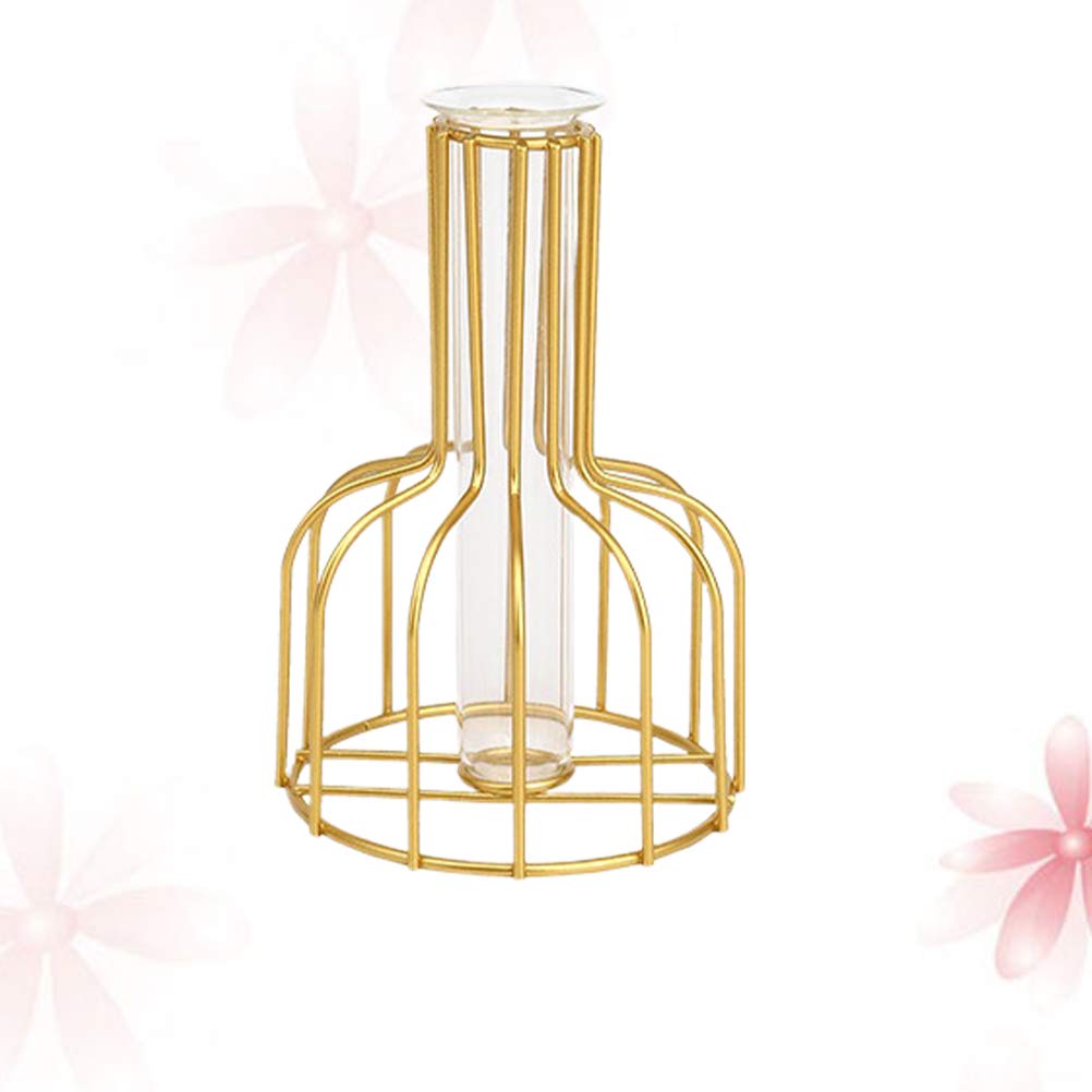 1pc Planter Bulb Desktop Planter Vase Flower Vase Glass Tube Glass s Desktop Plant Terrarium Dinner Table Decor Plants Decor Iron Crafts Birthday Present Dining Table