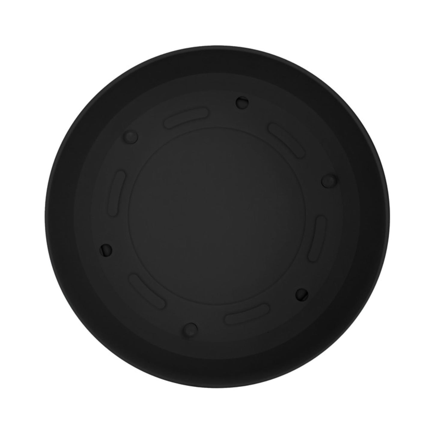 Bloem Mathers Round Planter with Saucer Tray: 10" - Black - Modern Design, Durable Plastic Pot, Removable Saucer, for Indoor & Outdoor Use, Gardening, 2.6 Gallon Capacity