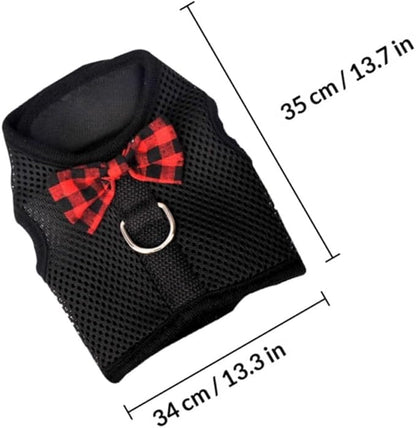 Milisten Pet Vest Harness Breathable Mesh Dog Chest Strap Adjustable Size L (35-40cm) Small Animal Harness for Rabbits, Guinea Pigs, and Squirrels