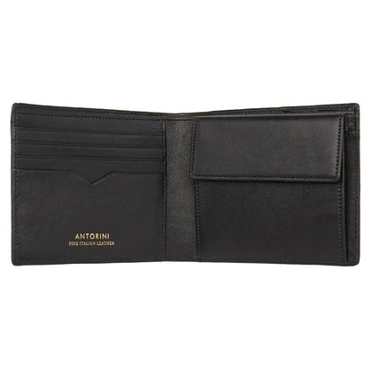 ANTORINI Best Italian Genuine Leather Thin Bifold Wallet Credit Card Holder for Men with Coin Pocket Minimalist Wallet