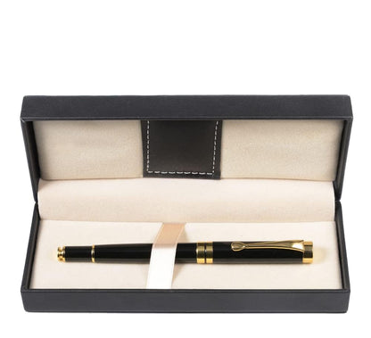 YGHSZ 1 black pen gift box, PU leather long pen gift box, used for gift packaging, office and school supplies