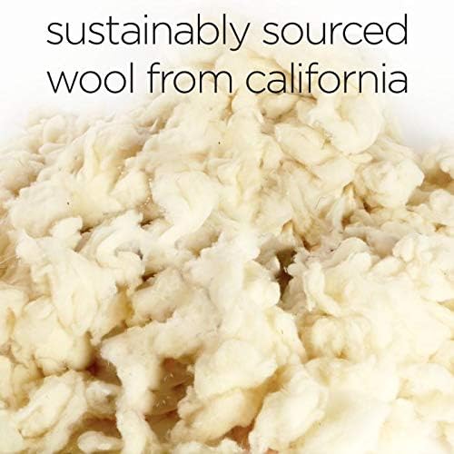 Molly Mutt Sheepy Wool-Filled Crate Pad, GOTS-Certified 100% Organic Cotton Canvas Cover with Soft 100% Natural Wool Insert, Ideal for Dog Bed or Kennel, Rough Gem, 42" x 28" x 2.5"