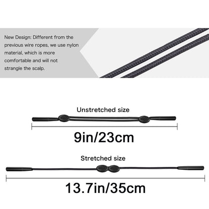 Festty Glasses Strap Sports 3 pcs, Eyeglasses Strap Holder for Kids Women Men, Adjustable Sunglasses lanyard string chain，Reading eye glasses holders around neck, Eyewear Retainer (Black)