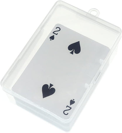 Plastic UNO Card Box Case, High Capacity Playing Card Case Holder Storage Box, Clear Card Deck Case (NO Cards) (Set of 8)