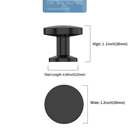 9BUILD 10 Pack 1.2 Inch Round Matte Black Drawer Knobs for Cabinets & Dressers