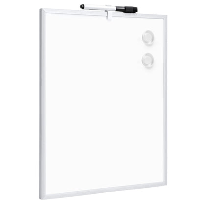 Amazon Basics Small Dry Erase Whiteboard, Magnetic Bulletin Board, with Marker and Magnets, 11"W x 14"H, Aluminum Frame