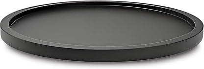 10" Black Bamboo Lazy Susan Organizer Kitchen Turntable for Cabinet Pantry Table Organization
