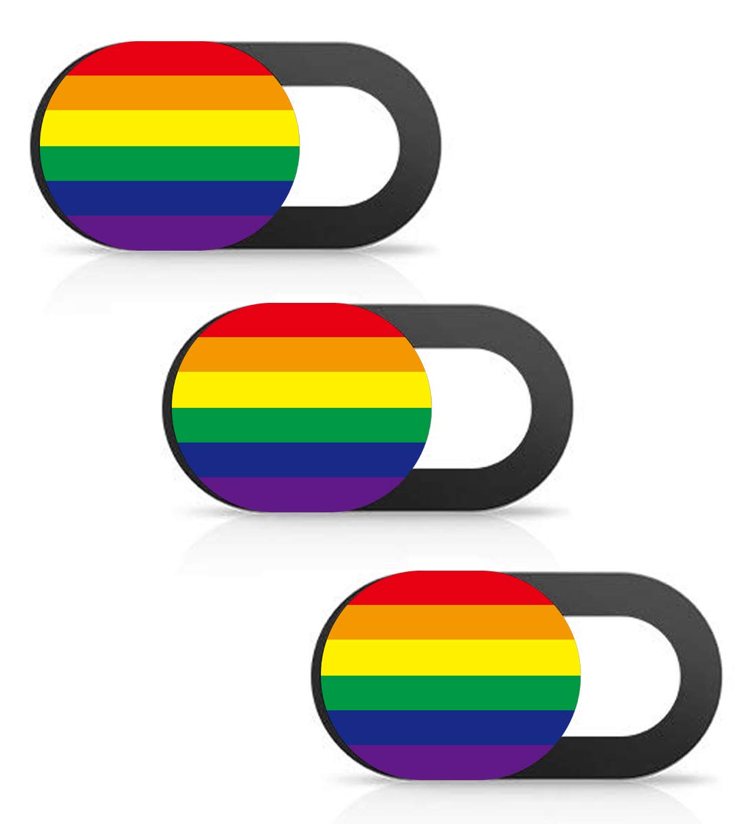 SIREG Webcam Cover Ultra Thin - Web Camera Cover fits Laptop,Tablet,Computer, Smartphone, Protect Your Privacy and Security,Strong Adhesive (Monkey-Black & 3 Pack)