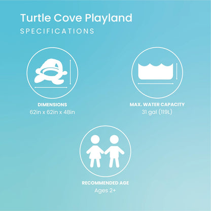INTEX 48677EP Inflatable Turtle Cove Playland: Paddling Pool or Ball Pit - 86" x 81" x 38"