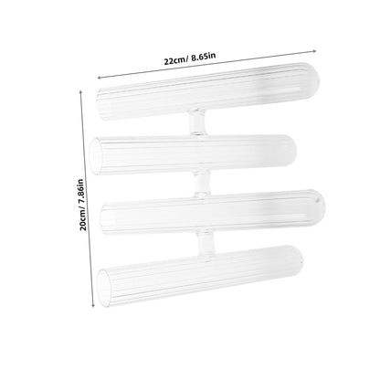 Yardwe Clear Glass Test Tube Vases for Hydroponic Plants Decorative Terrarium Tube Holders for Flower Display Desk Windowsill Supports Plant Growth and Home Decor