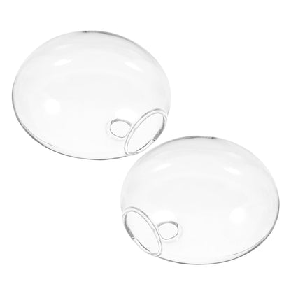 IMIKEYA 2pcs Wall Hanging Hydroponic Vase Transparent Glass Terrarium Planter for Easy Plant Propagation Home Decor and Unique Flower Display Any Space