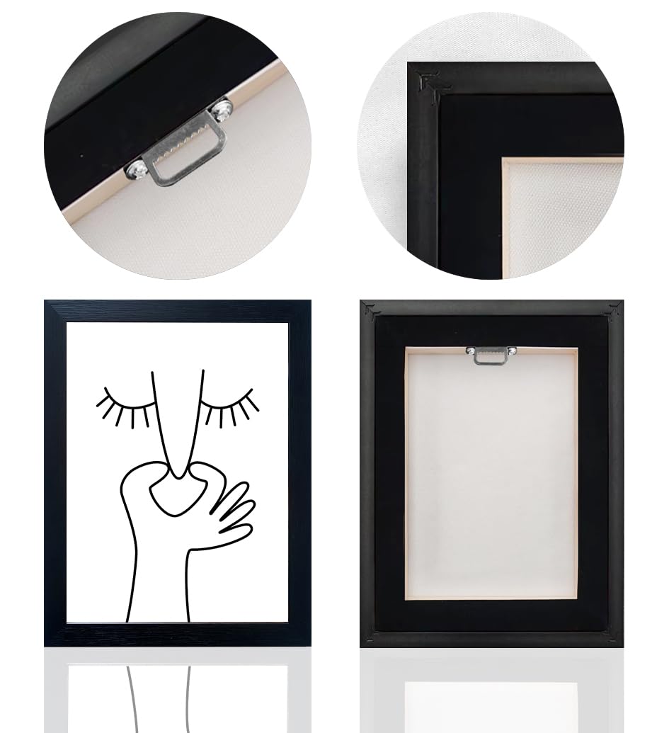 Bathroom Picture Wall Decor, Framed Black and White Bathroom Wall Art, Toilet Paper in Little Funny Raccoon's Hand Animal Canvas Print Painting