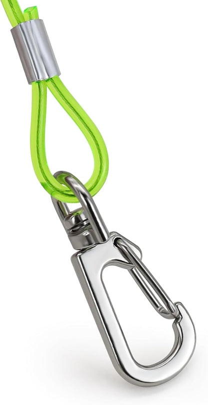 Parrot Flying Leash, 16.4 ft Training Rope with 3 Size Bird Foot Ring, Anti-Bite Elastic String for Cockatiels, Birds, Pigeon (Green)