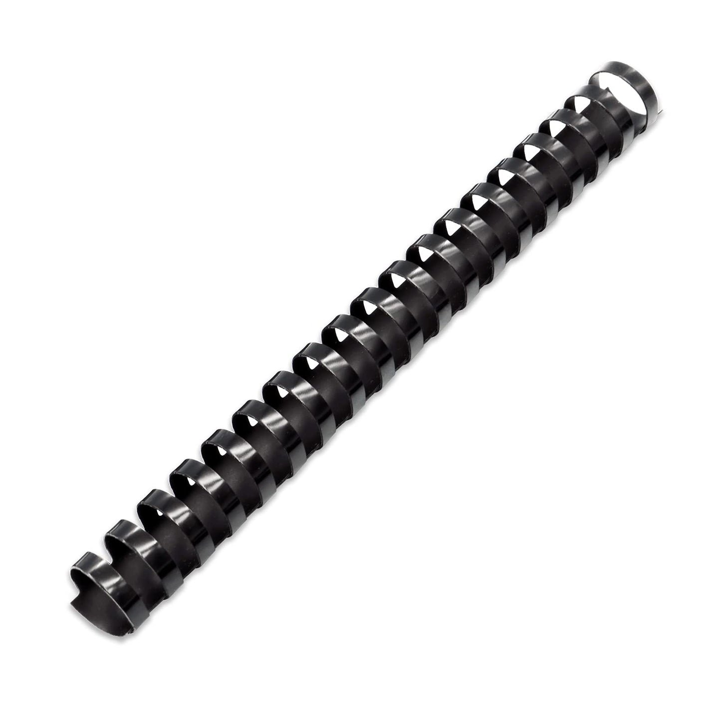 Binditek 30 Pack Plastic Binding Comb Spines, 3/4 Inch Diameter, 150 Sheet Capacity, 19 Ring, for Letter Size, Black, for Students and Coworkers