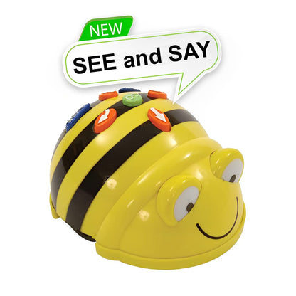 Coding Robot Class Pack - 6 Bee-Bot See & Say Programmable Floor Robots with Voice Recording & 6-Bay Docking Station, STEM Robotics Kit for Kids, Preschool, Kindergarten & Classroom