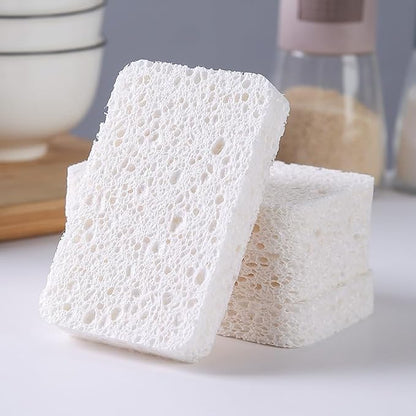 24 - Pack Non-Scratch Scrub Sponges - Sponges for Dishes and Washing Dishes, Cleaning Sponges for Kitchen Home and More（White）